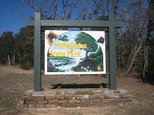 Mt Magazine Park Sign.